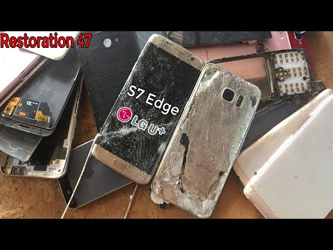 Видео: Sam Sung Galaxy S7Edge Restoration Phone - восстановить телефон полностью разрушенным