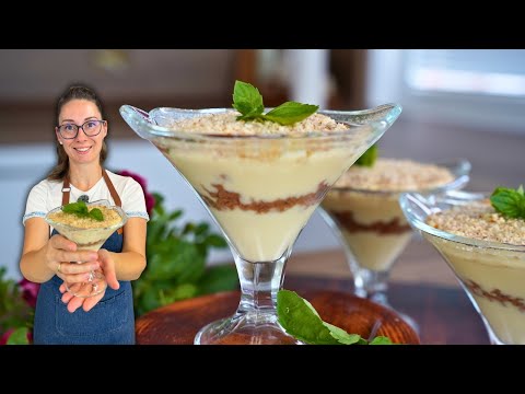 Видео: Бисквитена торта в чаша | Как се прави яйчен крем | Вкусни рецепти с Таня