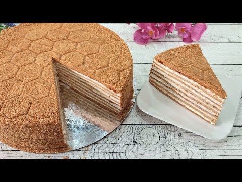 Видео: Самый ЛЁГКИЙ и НЕЖНЫЙ торт МЕДОВИК БЕЗ МАСЛА! БЮДЖЕТНЫЙ! Тает во рту! Просто и быстро!