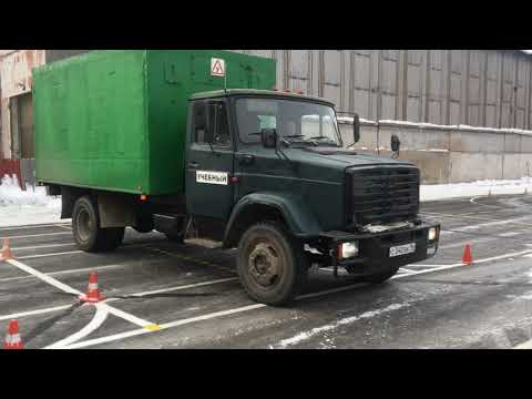 Видео: Выполнения упражнений на экзамене Категория С, площадка, Автошкола Люкс Нижний Тагил Версия 2
