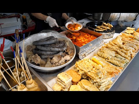 Видео: Фирменное корейское блюдо Ттокбокки, Фруктовое мороженое и Жареное комплексное меню. / Корейская еда