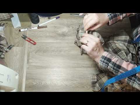 Видео: Продолжение пошива рубашки. Карман и манжет. Часть 3