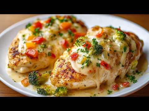 Видео: Невероятно вкусно! Куриное филе в духовке с сыром и овощами - просто и потрясающе!