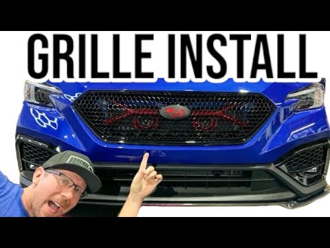 Видео: Установка спортивной решетки радиатора Noble Sports с эмблемой или без неё | Subaru WRX 2022+