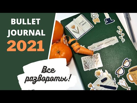 Видео: BULLET JOURNAL НА 2021 ГОД! ОБЗОР ВСЕХ РАЗВОРОТОВ.