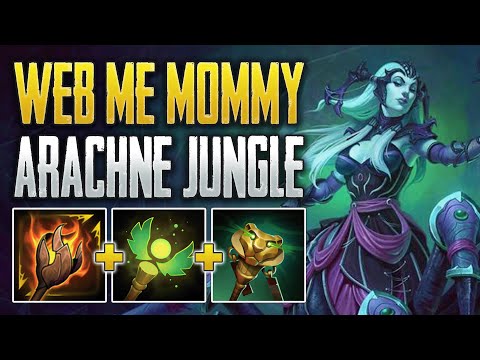 Видео: СТАНОВИТСЯ ЛИПКИМ! | Игровой процесс Arachne Jungle | SMITE 1 Conquest