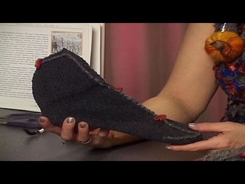 Видео: Обувь из старого пальто. Мастер класс. Татьяна Лазарева