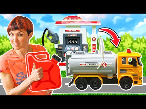 Видео: Капуки Машины – Бензовоз на техосмотре – Видео про машинки для малышей