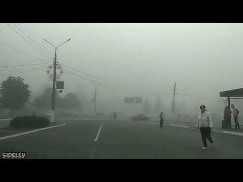 Видео: Терновка - Павлоград.  Дорога в тумане 17.10.2020. Обзор дороги из Терновки в Павлоград.