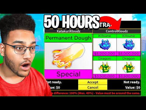 Видео: Торговля ПОСТОЯННЫМИ мифическими фруктами в течение 50 часов (Blox Fruits)