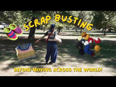 Видео: Сбор обрезков перед переездом в другую часть света | видеоблог о вязании