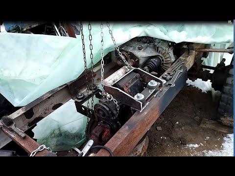 Видео: Самодельный минитрактор. Переделываю раздатку газ 66 часть. III
