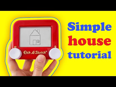 Видео: Как нарисовать дом в Etch A Sketch | Учебник по рисованию Etch A Sketch