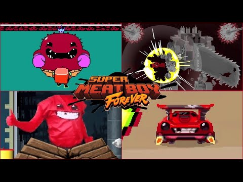 Видео: Super Meat Boy Forever – Все порталы и пасхалки / All Warp Zones & References
