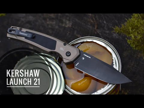 Видео: тест ножа Kershaw Launch 21 / test
