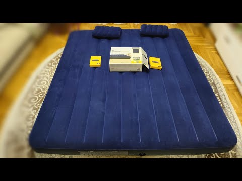 Видео: Надувной матрас Intex 64755 + надувная подушка Intex 68672