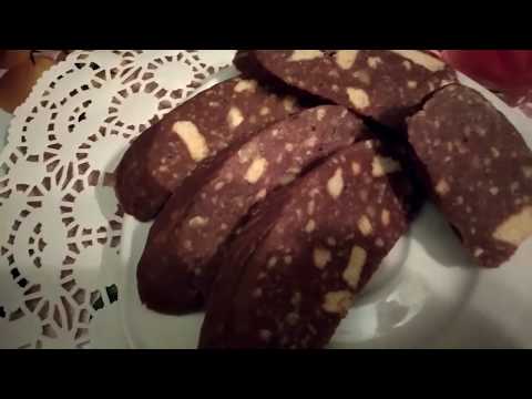 Видео: шоколадная колбаска