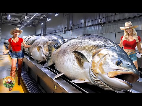 Видео: Как производятся миллионы тонн филе лосося | Удивительное выращивание и добыча лосося
