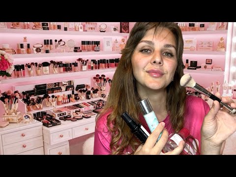 Видео: Ніжний АСМР макіяж подрузі. ASMR Makeup Roleplay 🎀. Шепіт, релакс 