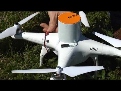 Видео: Аварийная парашютная система спасения для квадрокоптеров