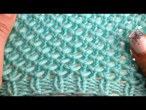 Видео: ЛЮБЛЮ ТАКИЕ УЗОРЫ, чтоб легко и просто. Вяжется очень быстро и получается красиво!