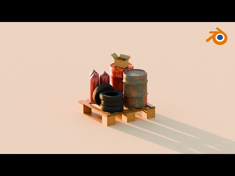 Видео: Создание игровых 3D моделей в Blender.