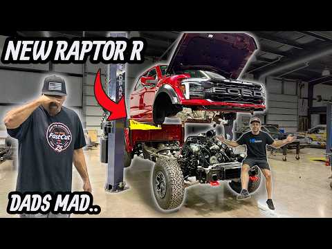 Видео: Совершенно новый двигатель снят с Ford Raptor R 2025 года.