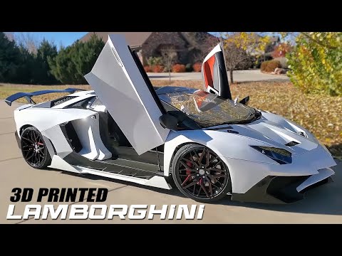 Видео: Физик распечатал на 3D-принтере полноразмерную модель Lamborghini у себя во дворе