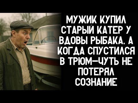 Видео: Мужик купил старый катер у вдовы рыбака, а когда спустился в трюм-потерял дар речи!