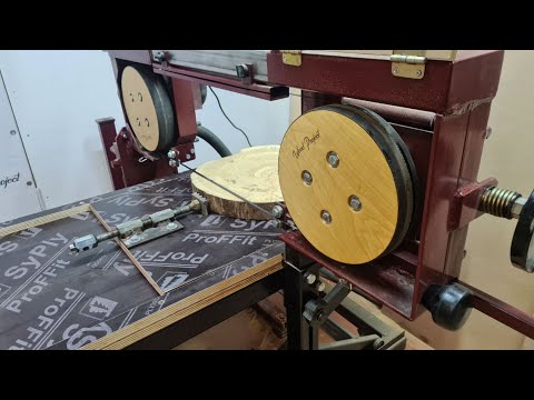 Видео: Гибрид ленточной пилы, гриндера и мини пилорамы 1ч /hybrid of band saw, grinder and mini sawmill p.1