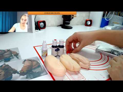 Видео: Как сделать мастику телесного цвета_How to make a body color mastic