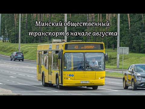 Видео: Минский общественный транспорт в начале августа 03.08.2024