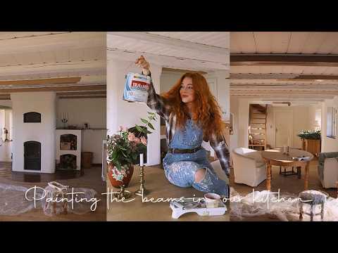 Видео: Покраска кухонных балок в нашем 200-летнем сказочном доме