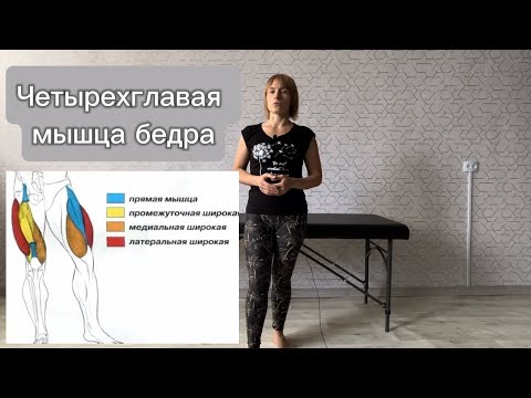 Видео: Четырёхглавая мышца бедра | ￼Визуальная оценка | Тесты | Упражнения #колено #таз #мышцы
