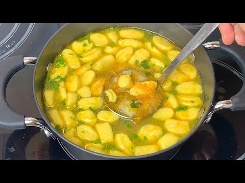 Видео: Старинный суп Без мяса за 20 минут! Вкусный, экономный и быстрый Суп! Суп с ГАЛУШКАМИ