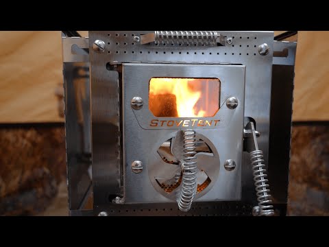 Видео: Печь для палатки Малая Atomstove (StoveTent) / Первая установка / Обжиг и приготовление на печке