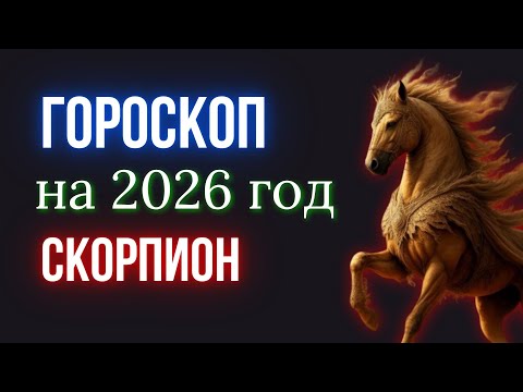 Видео: СКОРПИОН ГОРОСКОП НА 2026 ГОД | КРАСНОЙ ОГНЕННОЙ ЛОШАДИ - 2026