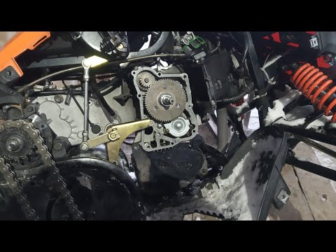 Видео: ремонт стелс капитана или замена сальника коленвала на стелс капитане,съёмник маховика,(часть 1)