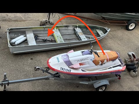 Видео: Сборка катера Jet Jones — часть 1 — 14-футовый V-образный корпус + Yamaha 701cc Wave Raider