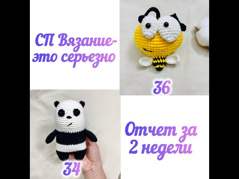 Видео: СП "Вязание-это серьезно". Отчет за 34 и 36 недели. #вязаниеэтосерьезно#игрушкикрючком