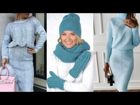 Видео: МОДНЫЕ ВЯЗАНЫЕ ВЕЩИ💕 СВИТЕРА ПУЛОВЕРЫ ШАПКИ 2023-2024💕