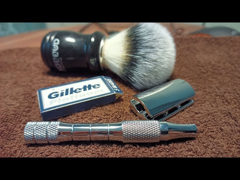 Видео: Станок Yaqi Telstar на обзоре.Лезвие Gillette platinum. Мыло Tabac original.