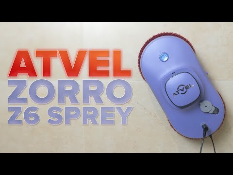 Видео: Atvel Zorro Z6 Spray - обновленный робот мойщик окон 🔥 Распыляет жидкости и круто моет окна