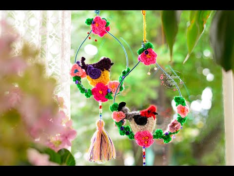 Видео: (Мобильный кардинал) Пошагово вяжем крючком