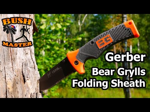 Видео: Нож выживания Gerber Bear Grylls Folding Sheath (Survival knife)