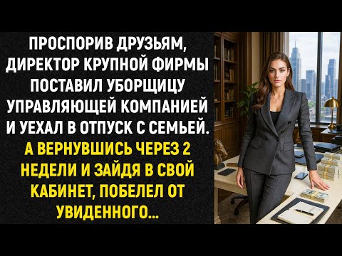 Видео: Проспорив друзьям, директор крупной фирмы поставил уборщицу управляющей компанией и уехал...
