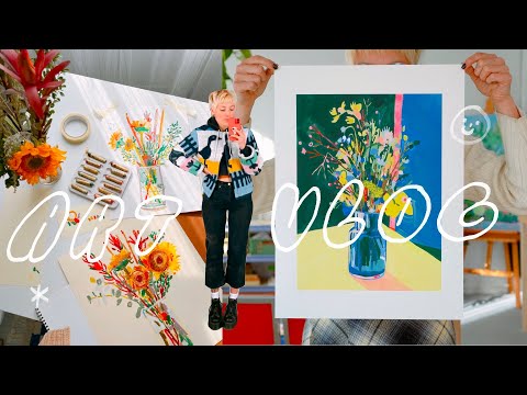 Видео: арт-блог ♥︎ открытие магазина, живопись, масляная пастель, упаковка