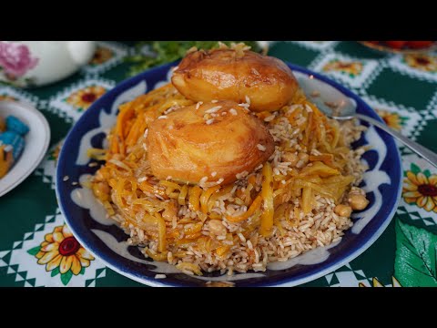 Видео: Первый раз пробуем Узбекский плов без мяса! Плов с картошкой!