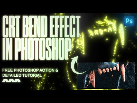 Видео: Простая модуляция и изгиб ЭЛТ! Плагины не нужны | Урок по Photoshop