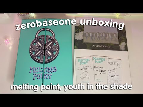 Видео: распаковка альбомов Zerobaseone - Melting Point, Youth in the shade 🌿 kpop album unboxing